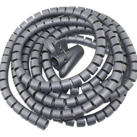 Spiral kabelrør, 28mm*5m spiral fleksibel rør kabelarrangør
