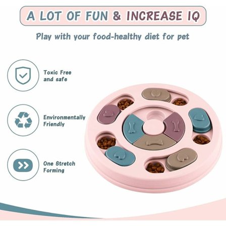 Koira ruokinta-automaatti, koulutuslelu koiralle liukumattomalla pohjalla, interaktiivinen koiranlelu, parantaa koiran älykkyyttä, kulho lelu, 