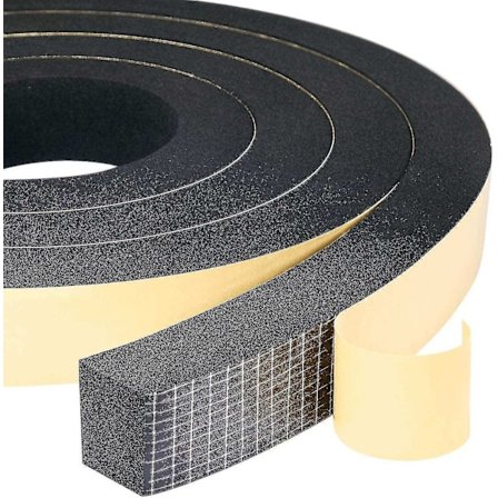 Skum Gasket Strip 2 Ruller 25mm(b) X20mm(h) X4m(l) Tætningsliste Vejrbestandig Stødsikker Antikollision Møbel-Perfekt