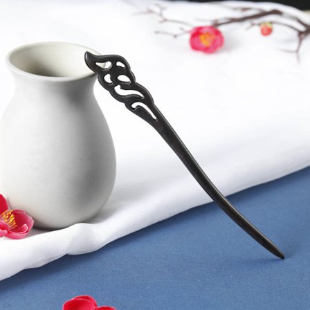 Hiuspiikki hiuslevy muinaisen asun tyyliin hiuslisävarusteet musta santelipuu hiuspiikki maalaistyyliset hiuslisävarusteet