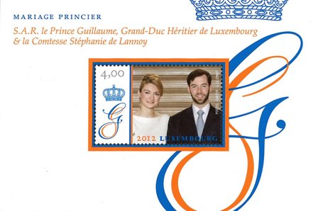 Luxembourg - Kongeligt bryllup - Postfrisk miniark