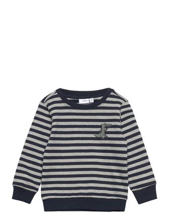 Nmmranan Ls Sweat Bru Camp Sweat-shirt Genser Grå Name It