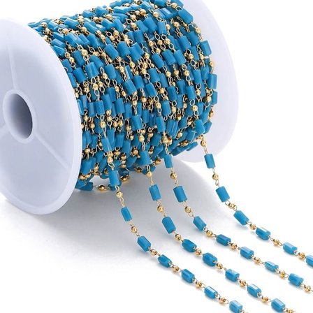 1 Meter Kub Pärlkedjor Pärlkedja BLÅ