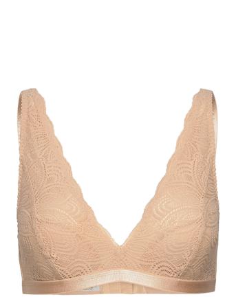Luna High Apex Bra Lingerie Bras & Tops Soft Bras Triangle Bras Sort Underprotection