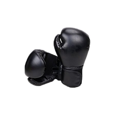 Lær boksehansker for trening for barn tenåringer kvinner svart 10OZ