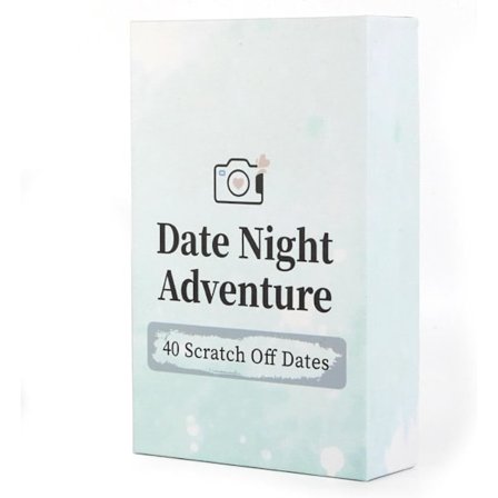 Date Night Eventyr, 40 Ridse-af-kort Spil til Par, Unik Gave til Kæreste, Kæreste, Kone, Mand, Særlig Jubilæums- eller Fødselsdagsgave