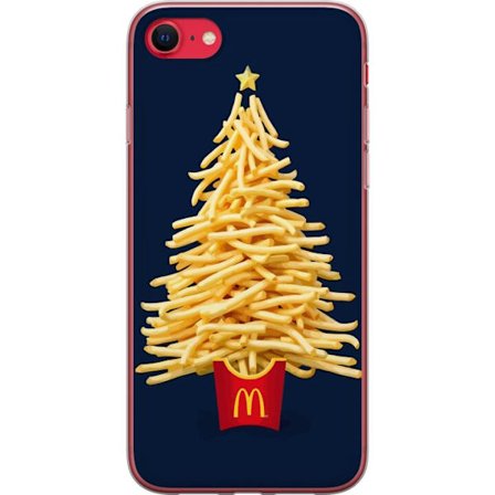 Kompatibelt Mobildeksel til Apple Apple iPhone SE (2020) McDonalds pommes frites juletre kreativ matillustrasjon med stjerne humoristisk motiv perfekt