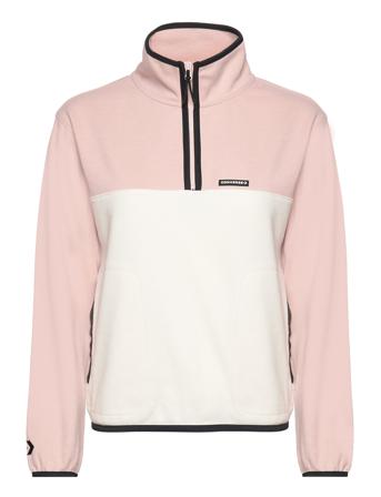 Popover 1/2 Zip Top Sport Sweatshirts & Hoodies Fleeces & Midlayers Pink Converse