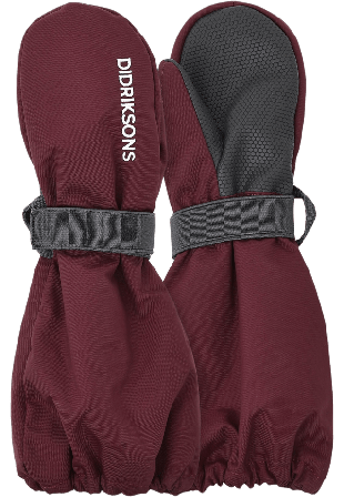 Didriksons Biggles Kid's Mittens Accessoarer Unisex Röd 8/10