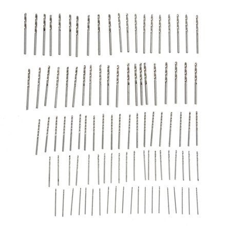 100 stk. bor med holdbart rundt håndtag i højhastigheds stål til træ og plast