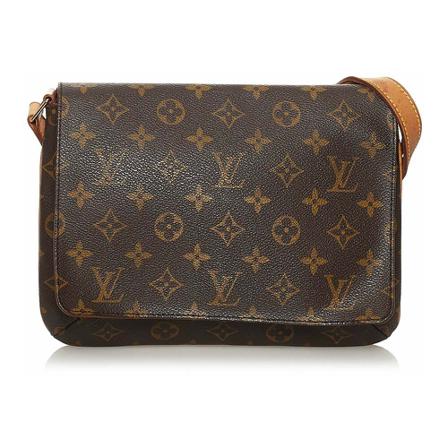 Louis Vuitton Vintage, Pre-owned Shoulder Bags Bruin, Dames, Maat:ONE Size,Canvas