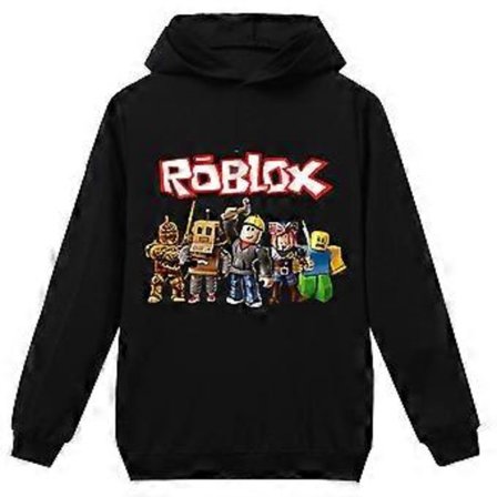 Roblox Hoody Hettegenser Barn Jenter Gutter Hettegenser Uformelle Løse Topper Gaver -NMAOV( 9-10 År)