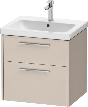 Duravit D-Code Tvättställsskåp 2 lådor Brun, krom, Badrum