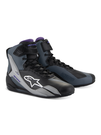 Scarpe Moto Donna Alpinestars Stella Faster-4 Nero/Grigio/Viola 42