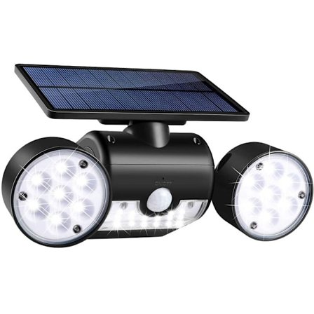 Utendørs solcellelamper Sol flomlys LED vegglamper Spotlights for utendørs hage gårdsplass garasje