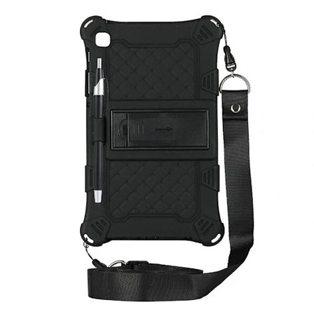 Silikoneetui til Tab A7 Lite 8.7 Tommer 2021 T220 T225 Tablet Etui Stativ med Pen og Rem
