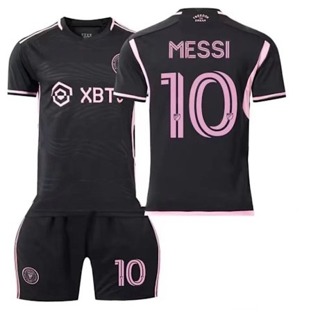 2324 Miami tröja hemma/borta Messi vuxen fotbollströja för barn nr.10