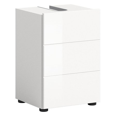 Rootz vira badrumsmöbler - tvättställeskåp - högglans - modern design - 38 cm x 56 cm x 34 cm