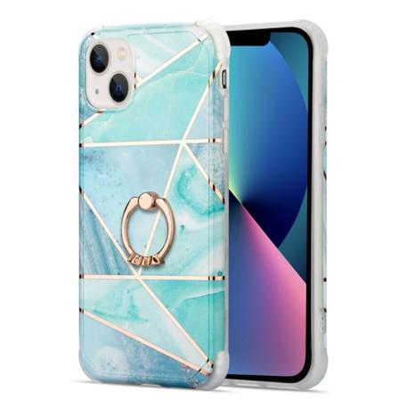Marmor Tpu Skal Med Ring Iphone 13 - Motiv 4 Multifärg