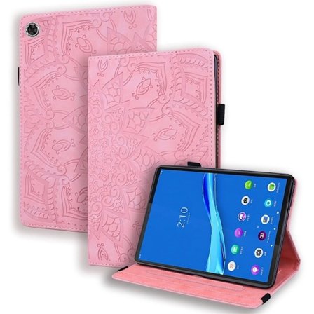 Lenovo Tab M10 Plus (Gen 3) læderetui med blomstermønster - Lyserød