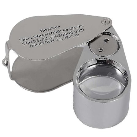 Ammattimainen 40x suurennuslasi jalokivikauppiaille - Kestävä metallirakenne