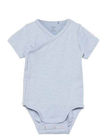 Body Wrap Shortsleeve Slub Blue Lindex