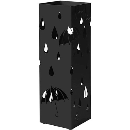 Rootz Metal Paraply Stand - Paraply Stand - Paraply Kurv - Paraply Stand - Sort