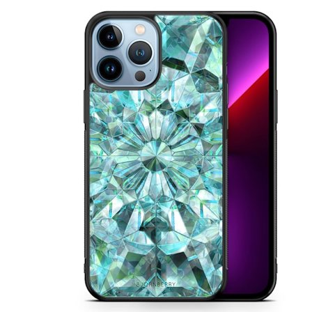 Bjornberry Skal iPhone 13 Pro Max - Gröna Kristaller