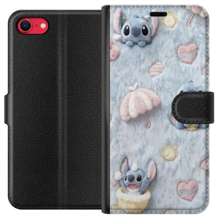 Yhteensopiva Lompakkokotelo Apple iPhone 8 Pisto kuvioita sydämillä, sateenvarjoilla ja pastellin värisellä pehmeällä taustalla