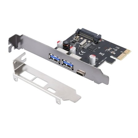 Multiports USB3.0 3.1 TypeC till PCIE X1/X4/X8/X16 Expansionsadapterkort