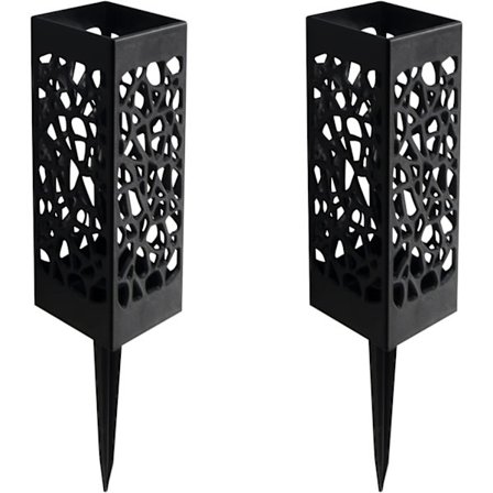 Kirkegårds vase med pigge, 28 cm dekoration til mindedag, plaststrøm