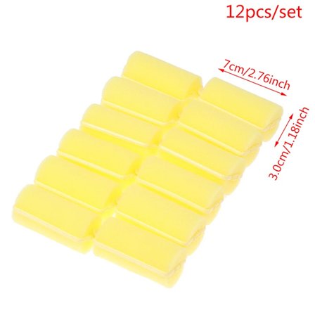 Små/store svamper krøller bølgete krøllete profesjonell styling skum myk svamp krøllere ruller vått hår hårmousse skumruller