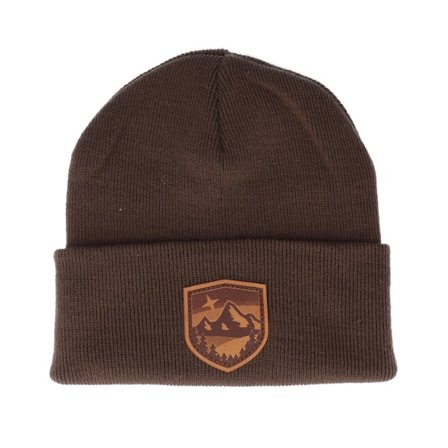 Wild Spirit - Bruin cuff Beanie - Starry Mountain Patch Brown/Chocolate Beanie @ Hatstore
