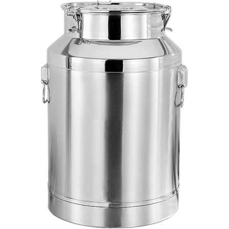 6L 201 Rostfritt Stål Mjölkkanna - Liten Kapacitet Mjölkhink Vattenkanna Vinkanna Tunna Tekanna [PB]