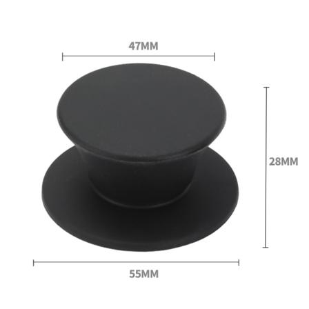 Silikonegreb med anti-hot universelt greb black