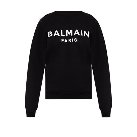 Balmain Sweatshirt With Logo Sort, Dame Sweatshirts