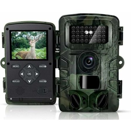 Viltkamera, 4K-oppløsning 48MP HD Trail Cam med ultrarask utløser, 940nm No Glow Night Vision, ideell for overvåking av dyreliv og jakt