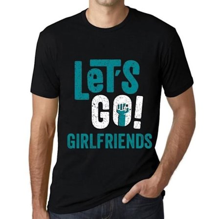 T-shirt herr Let's Go Girlfriends – Let's Go Girlfriends – Vintage svart T-shirt