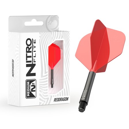 Nitro Flite - Integrated Flight and Shaft Black & Red