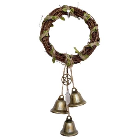 Häxklockor Magiska vindspel Banish Evil Crystal Quartz Hängande Hängdekor M