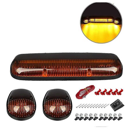 3 st LED Hytt Amber Tak Markeringsljus Topp Löpljus med Kabeldragning Kompatibel för / 1500 1500HD 2500 2500HD 3500 2002 - 2007