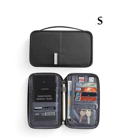 Kvinders Multifunktionel Vandafvisende Rejsepas Holder Cover Case Pink Tasker Familie Dokument Organizer Rejsetilbehør Taske Black S