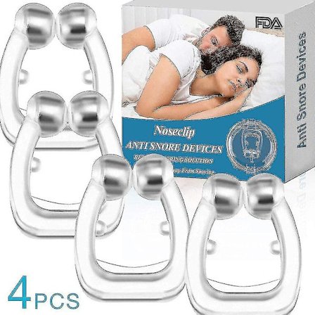 4 Pieces Of Silicone Magnetic Snoring Stopper