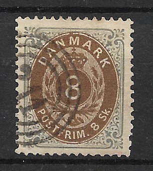 Danmark 1871 - AFA 19 - Stemplet