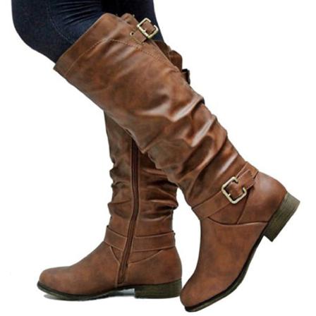 Kvinnor Stövlar Vinter Sexig Lång Snö Knä