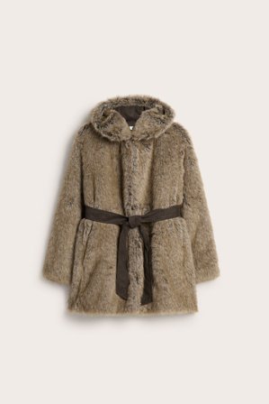 Kappahl | Jacka i pälsimitation Beige L | Beige