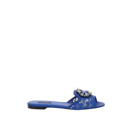 Dolce & Gabbana, Mules Niebieski, Kobieta, Rozmiar: 36 EU