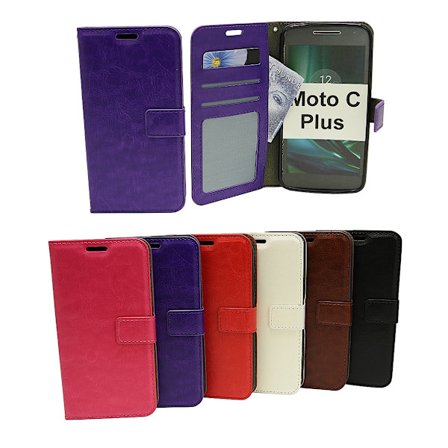 Crazy Horse Wallet Moto C Plus