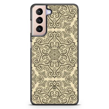 Bjornberry Skal Samsung Galaxy S21 - Beige Retromönster