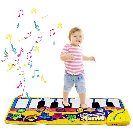 Børns musikalske måtte keyboard legemåtte pædagogisk klaver musik tæppe baby dansemåtte børnelegetøj